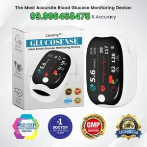 Biyhee™ Ceoerty GlucoSense Laser Blood Glucose Monitoring Device